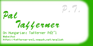 pal tafferner business card